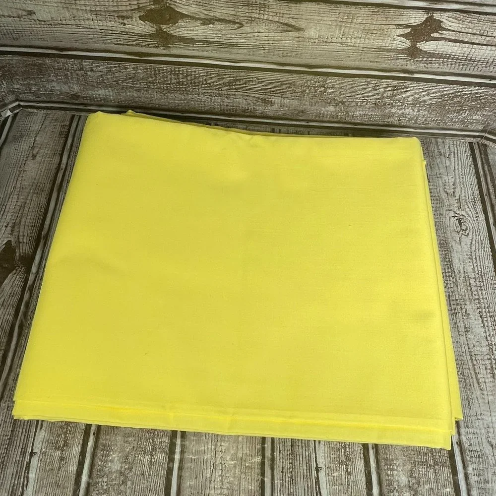 Vintage Marvelaire SPRINGMAID Double Flat 81x108 Muslin Sheet Yellow NWOT